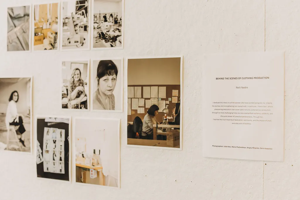 Thesis installation, detail of the wall with the project statement